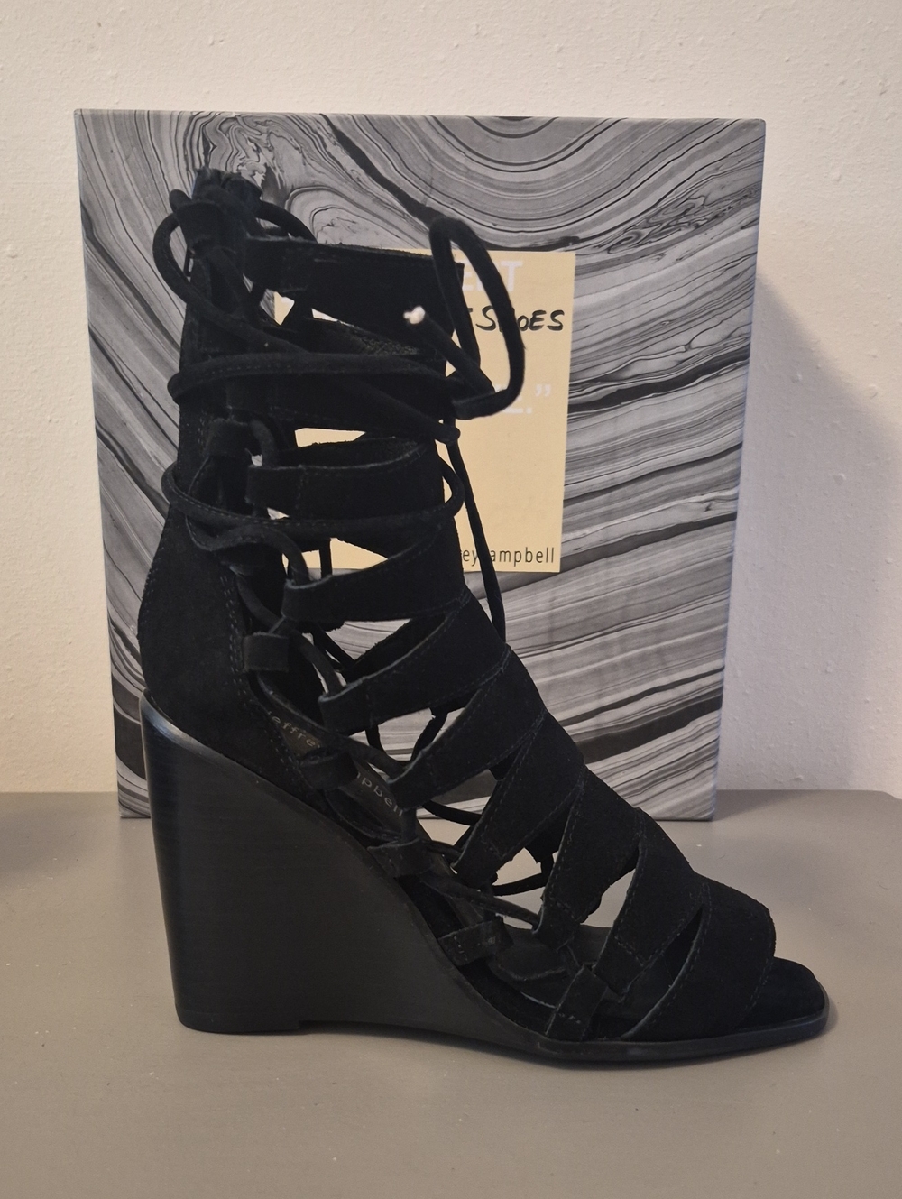 NIB Jeffrey Campbell Zaferia Wedge Sandals